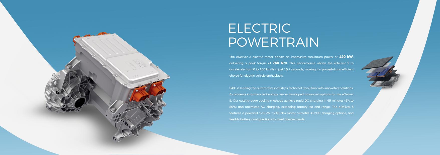 eDeliver 5 Electric Powertrain